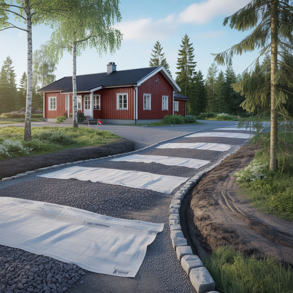 geotextil under uppfart val uppbyggnad och fallgropar