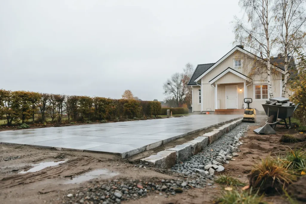 s undviker du tj lskador p uppfart och g ngar r tt markarbete f r en h llbar villatomt