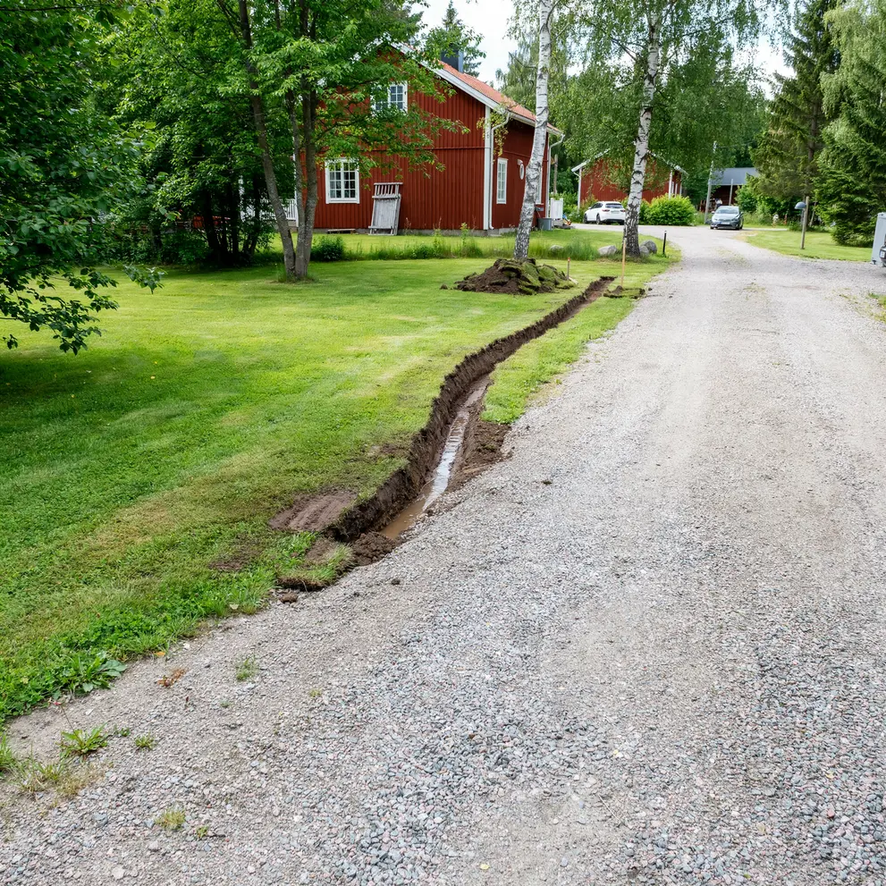 dikning dikesrensning markavvattning