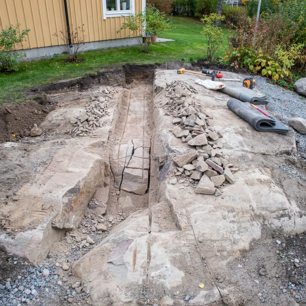 stensprackning bergsprangning eslov skane